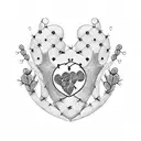 Willow- Willow treeCJ- cactusKetch- CloverAce- Ace of hearts Black horse- Key tattoo design idea