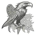 eagle tribal 57 tattoo design idea