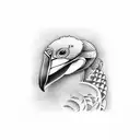 cherries Manhattan cocktail pelican  tattoo design idea