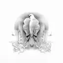 three little birds Ajax  tattoo design idea