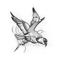 three little birds Ajax  tattoo design idea