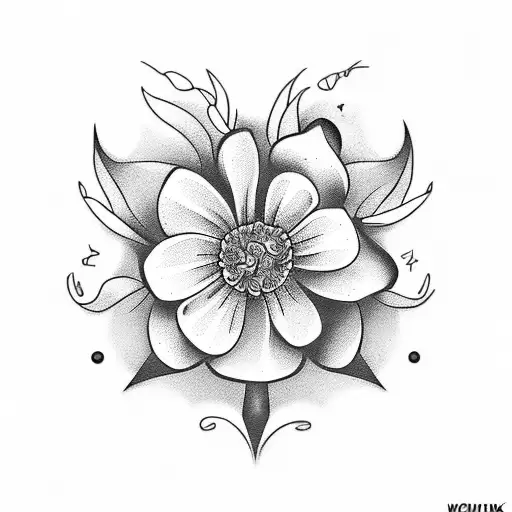 flores tattoo design idea