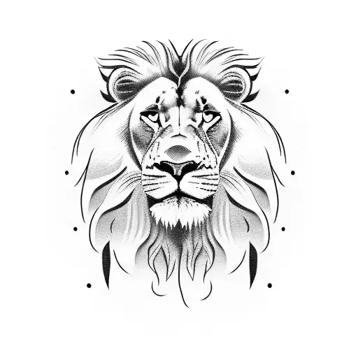 A surreal combination of a baseball bat, the number 23, and a lion's paw in a blackwork style tattoo design idea