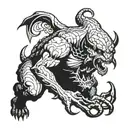 balrog of moria tattoo design idea