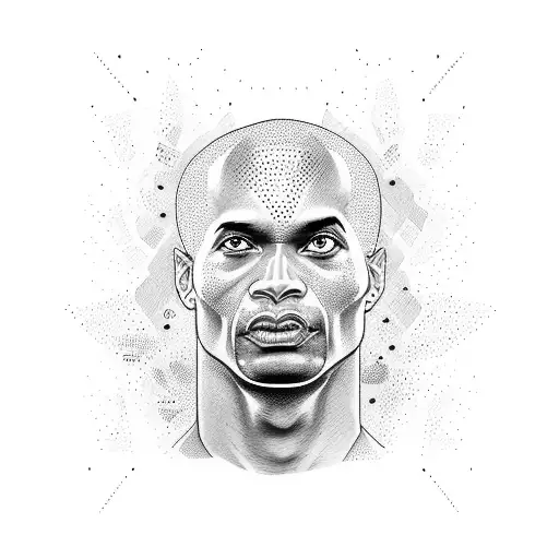 David goggins face  tattoo design idea