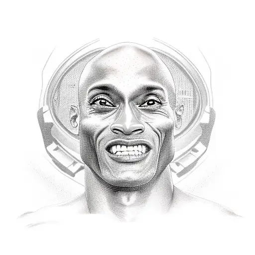 David goggins face  tattoo design idea