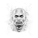 David goggins face  tattoo design idea