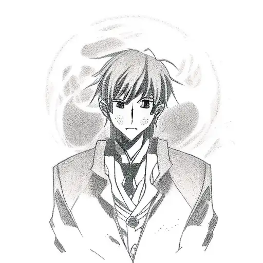 A new-school tattoo design featuring a yasaka from High School DxD playing a musical instrument in a nighttime setting tattoo design idea