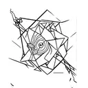 jarron japonés con kintsugi tattoo design idea