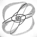 a voyager 1 quasar map that also have the golden ratio spiral tattoo design idea