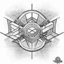 broken chains tattoo design idea