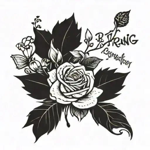 Be strong and courageous. Do not be terrified. Do not be discouraged. I will be with you wherever you go. tattoo design idea