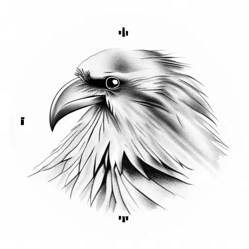 raven and clock tattoo design idea