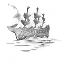 Shipwreck tattoo design idea