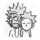 Rick and Morty tattoo design idea