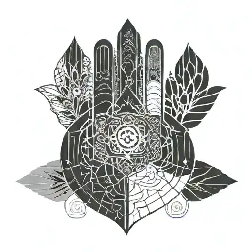 Hamsa Symbol tattoo design idea