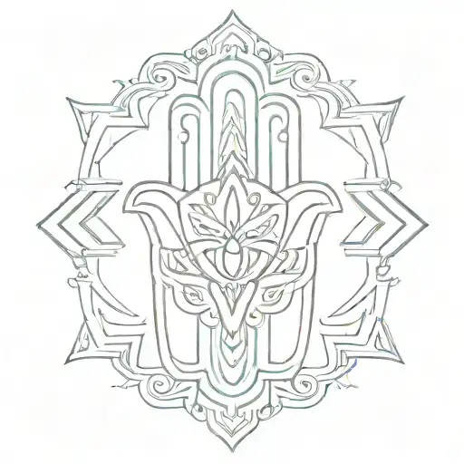 Hamsa Symbol tattoo design idea