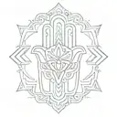 Hamsa Symbol tattoo design idea