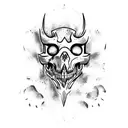 corvo nórdico  tattoo design idea