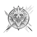 corvo nórdico  tattoo design idea