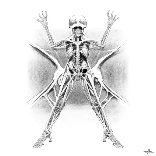 anatomy human vains tattoo design idea