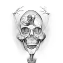 anatomy human vains tattoo design idea