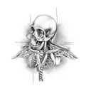 anatomy human vains tattoo design idea