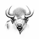Buffalo  tattoo design idea