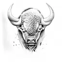 Buffalo  tattoo design idea
