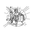 David and Goliath  tattoo design idea