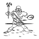 David and Goliath  tattoo design idea