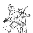 David and Goliath  tattoo design idea