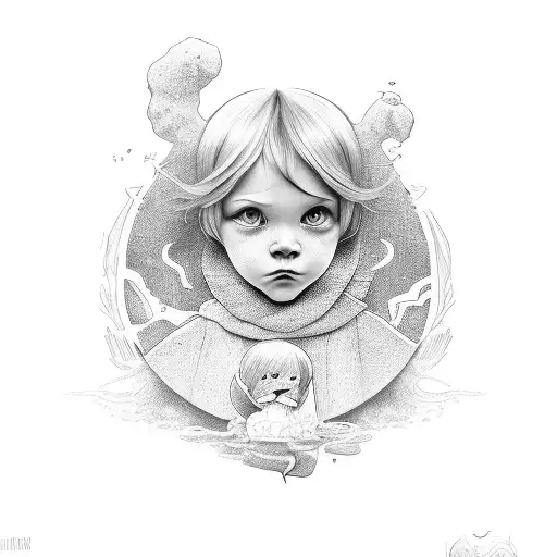 2 Child names, boys: Luka Leo tattoo design idea