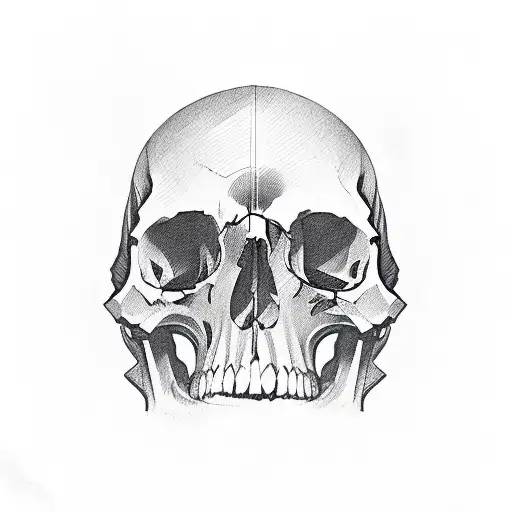 VHS tape with a skull tattoo design idea