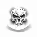 reloj de arena con sangre tattoo design idea