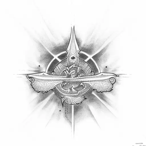 in god we trust tattoo design idea