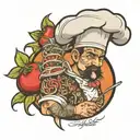 chef loco tattoo design idea