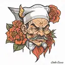 chef loco tattoo design idea