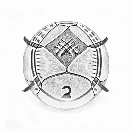 Number 23 jersey with football elements tattoo design idea