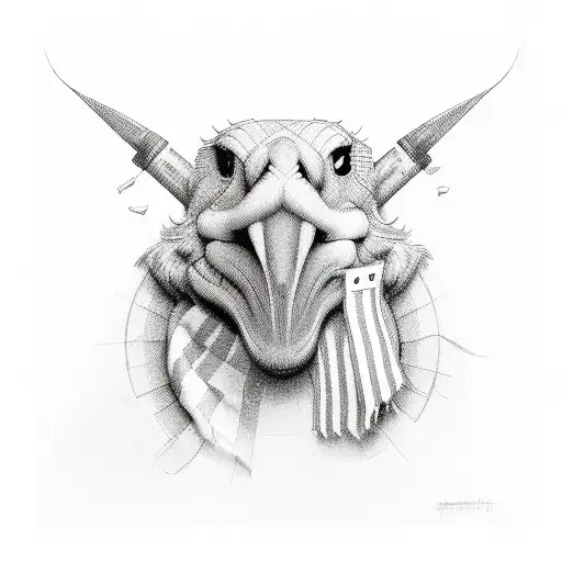 "the marathon continues" with a checkered flag in the back tattoo design idea