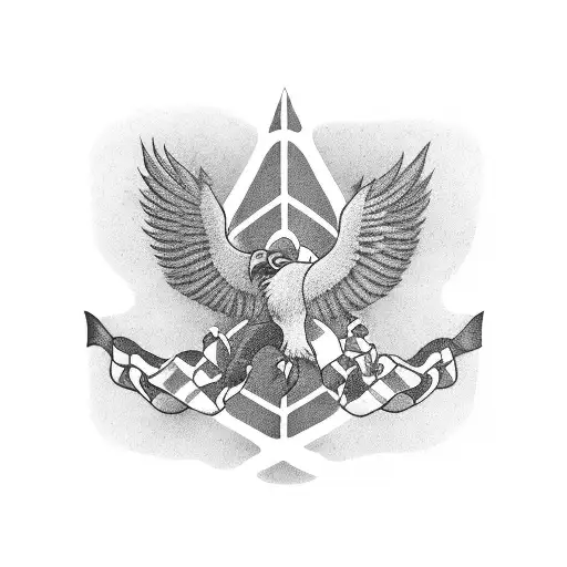 "the marathon continues" with a checkered flag in the back tattoo design idea