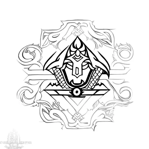 Minato kunai balinese style tattoo design idea