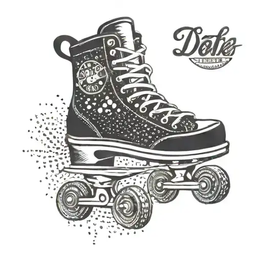 skate, beer, gym tattoo design idea