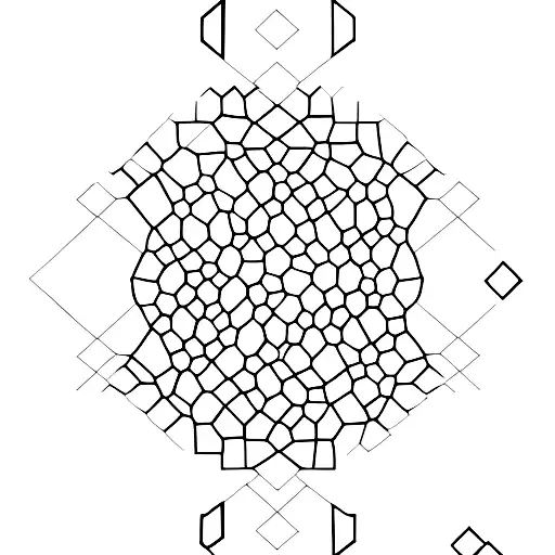 A minimalist tattoo of a binary code pattern forming chess pieces tattoo design idea