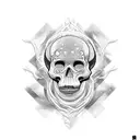 terrifying cosmic being that represents motion and multiplicity, no skull involved. tattoo design idea