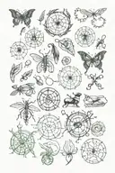 biological symbols tattoo design idea