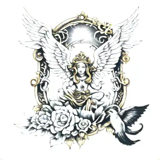 gates of heaven   tattoo design idea