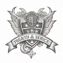 Protection and Health service logo  tattoo design idea