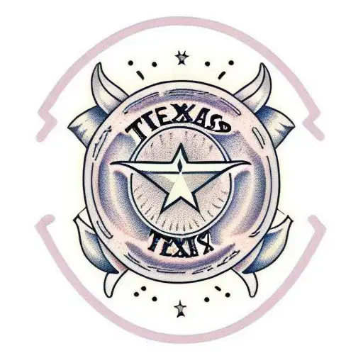 texas long horn tattoo design idea