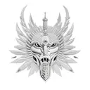 polish hussar tattoo design idea